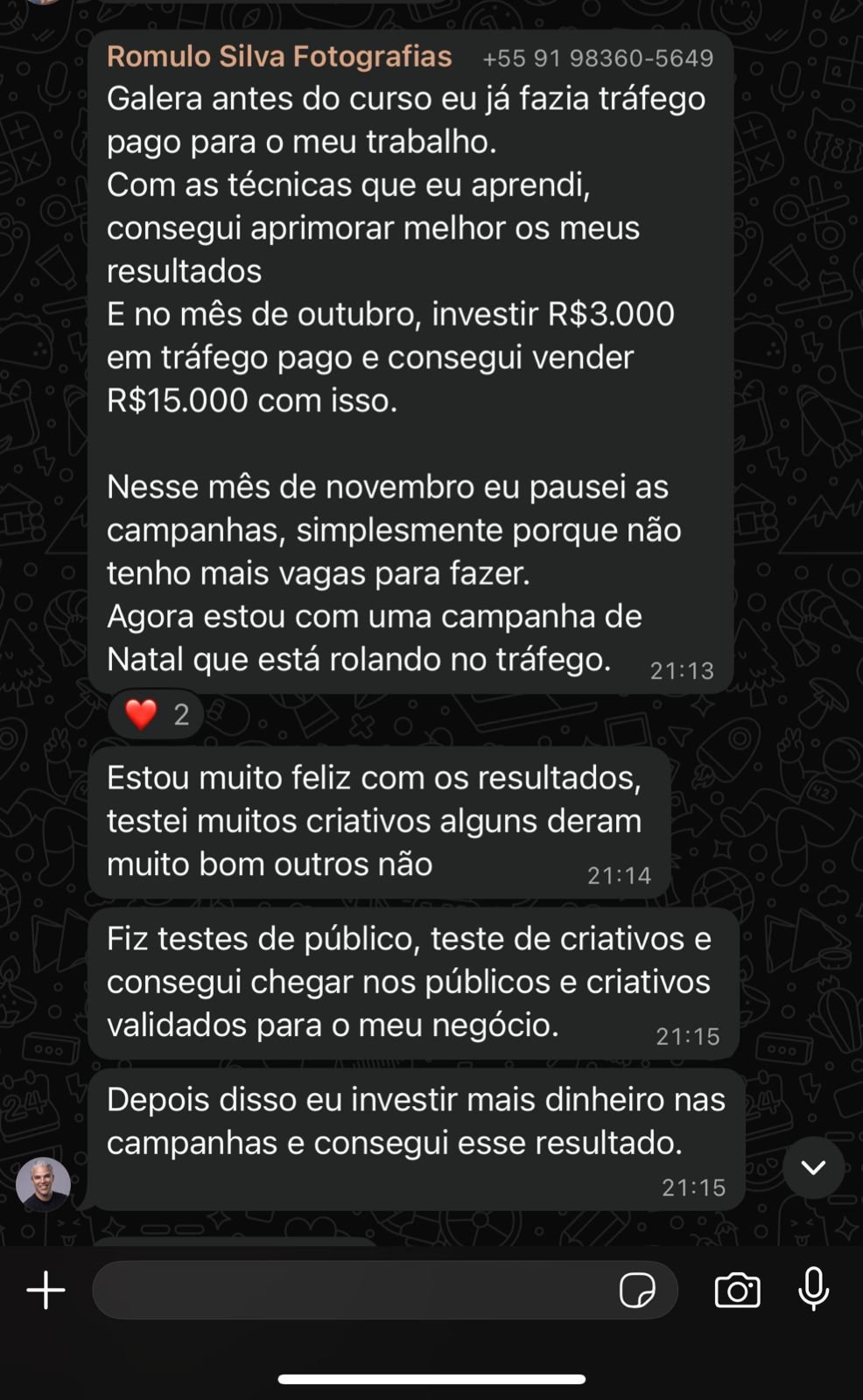 Depoimento 1 - Aluno Click X Company
